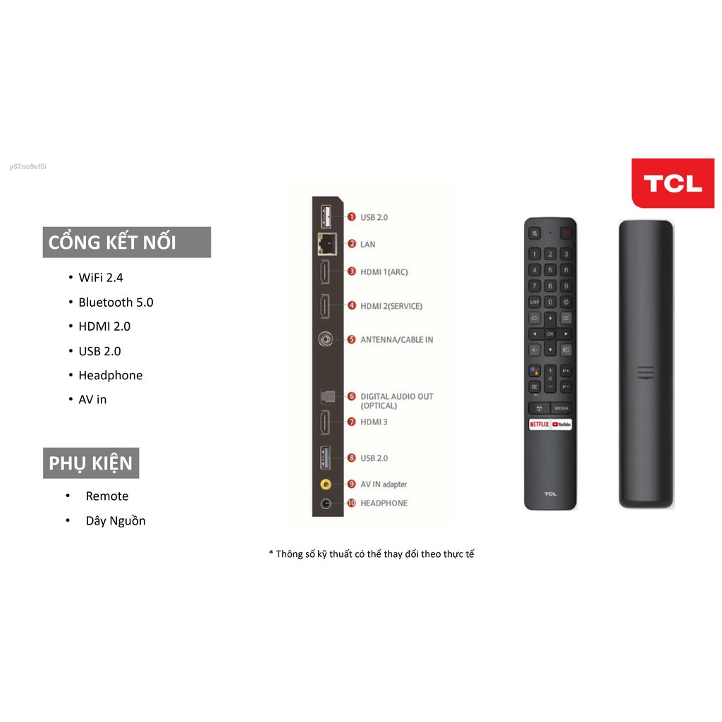 ☢Smart Tivi Android TCL 4K 50 Inch 50P618