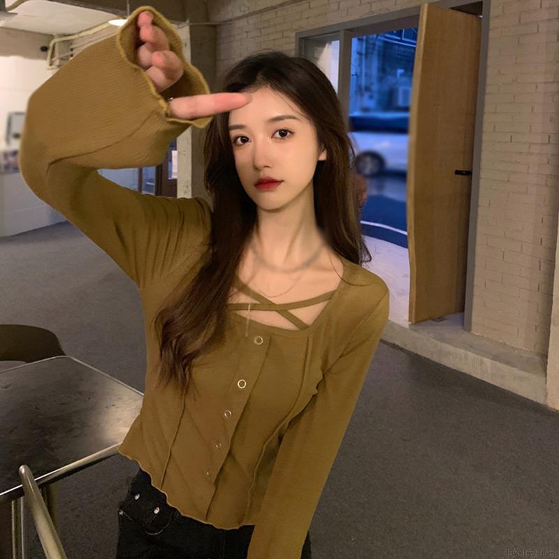 Áo khoác Cardigan dệt kim màu sắc thanh lịch cho phái nữ