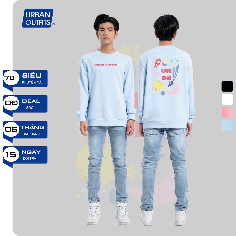 Áo Sweater Form Rộng Nữ Nam URBAN OUTFITS In Hệ Mặt Trời URBN SWO35 Thun Cotton Nỉ 4 Chiều Local Brand