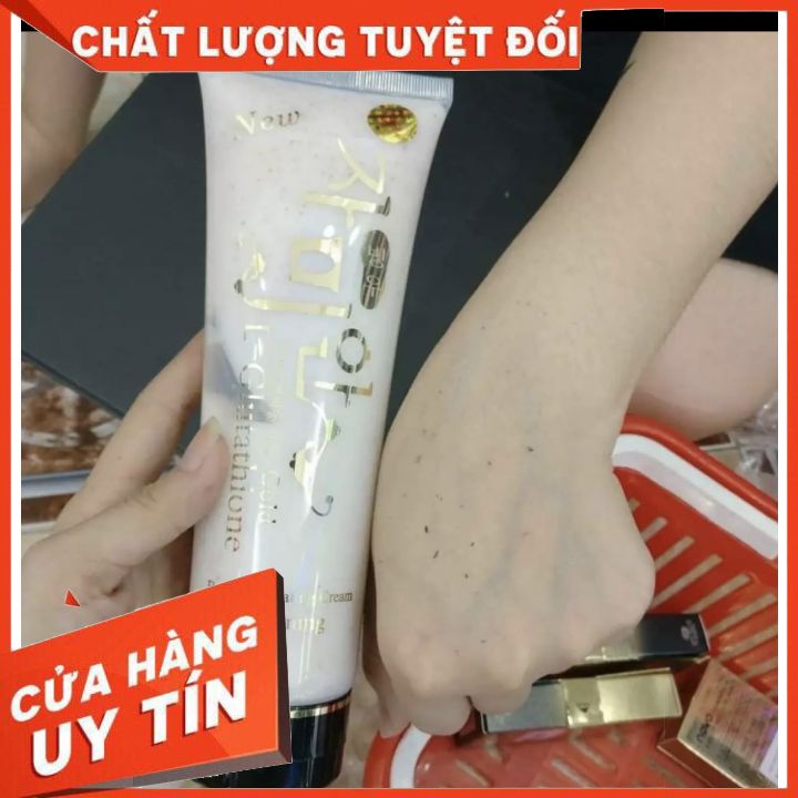 TẨY TẾ BÀO CHẾT GOLD L-Glutathione CÓ HẠT 300g mát xa -tẩy sạch lớp sừng già cỗi lâu ngày -giúp cho làn da sáng min