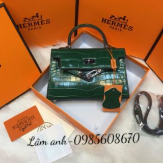 Túi xách hm kelly da rắn size đáy 20
