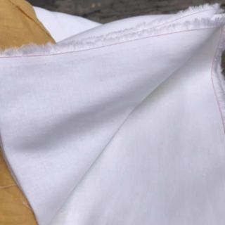 Vải linen bột màu trắng sứ.