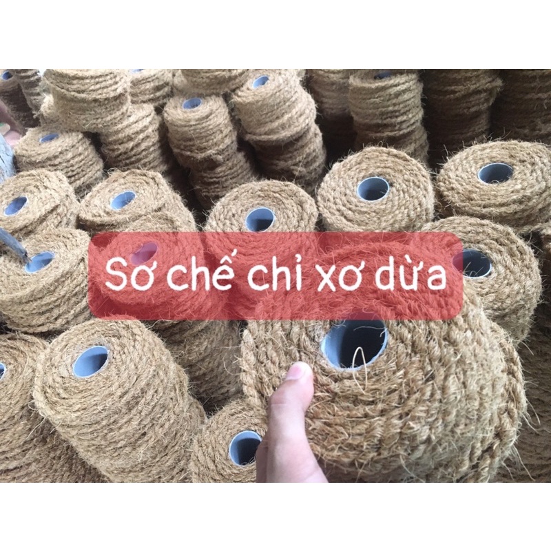 Dây thừng xơ dừa 8-10mm cuộn 30 mét)