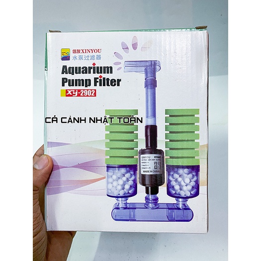 LỌC SỦI VI SINH HỒ CÁ XINYOU XY 2902 CÓ BƠM VÀ VẬT LIỆU