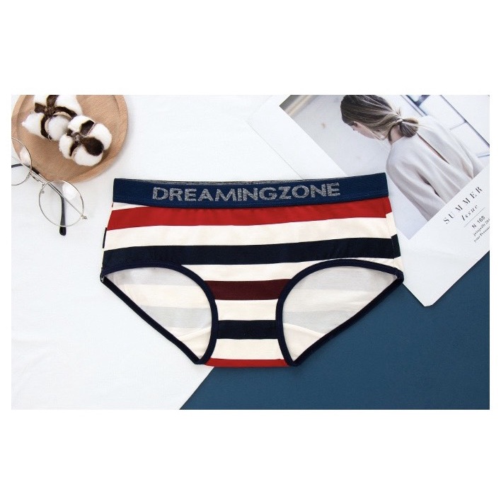 Quần Lót Đôi Cao Cấp - Quần Lót Nam Nữ Kẻ Ngang Cá Tính S94.