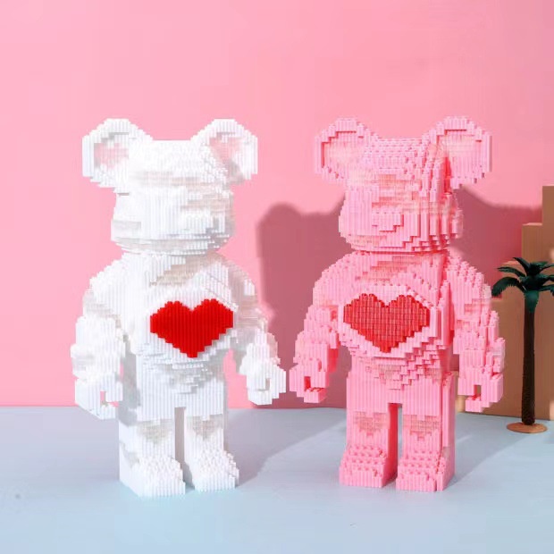 Lắp Ráp Gấu Bearbrick đồ chơi lắp ráp mô hình cỡ lớn 35cm ,55 cm Bear Brick đẹp - Làm quà tặng hoặc Decor tuyệt đẹp