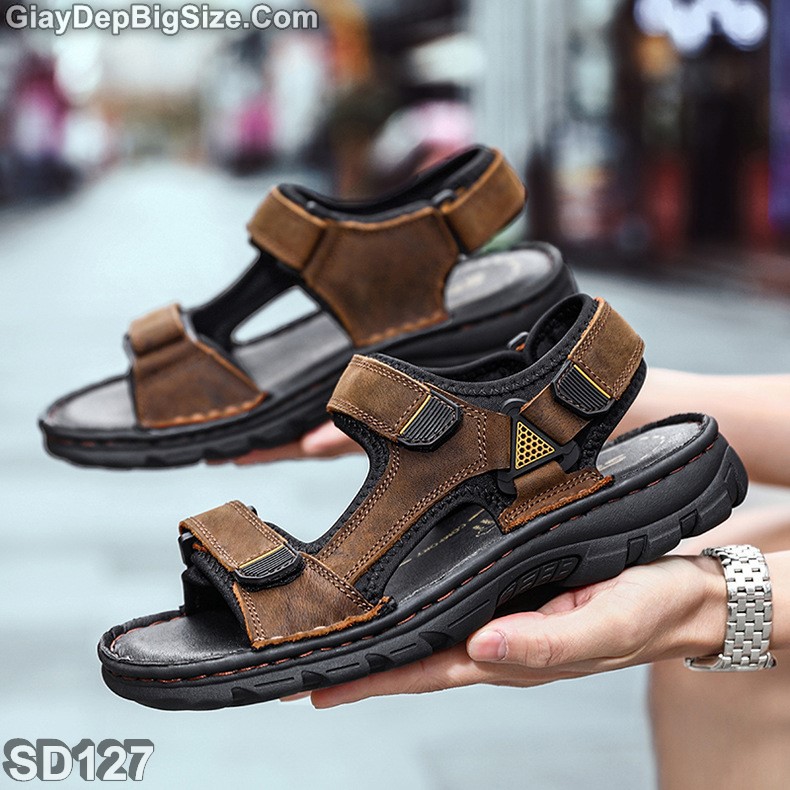 Giày sandal (xăng đan) dép quai hậu big size cỡ lớn cho nam chân to