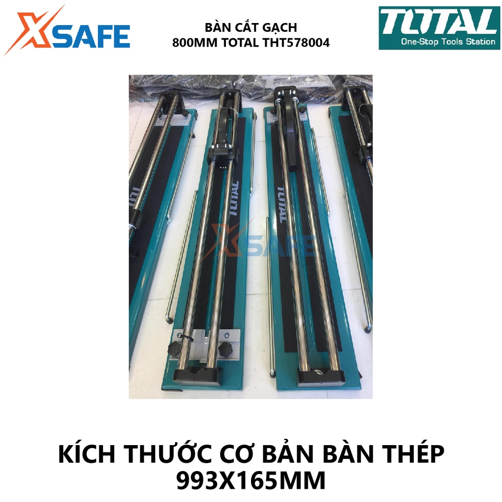 Bàn cắt gạch đẩy tay TOTAL THT578004 lực cắt mạnh, chính xác, tay cầm cao su chống trơn trượt - chính hãng - xsafe