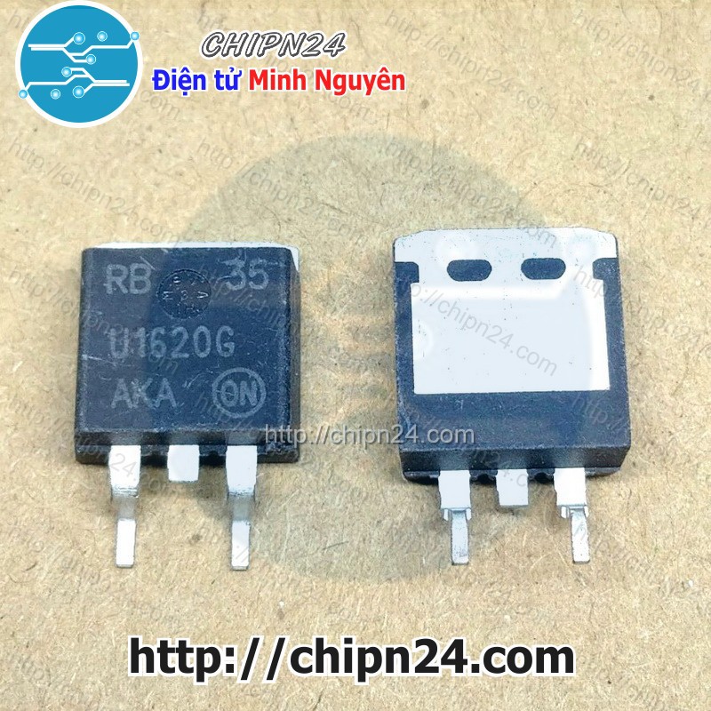 [2 CON] (SOP) Diode Dán U1620G TO-263 (SMD Dán) (MURB1620CTT4G MURB1620CTG AKA 1620) [Diode Schottky]