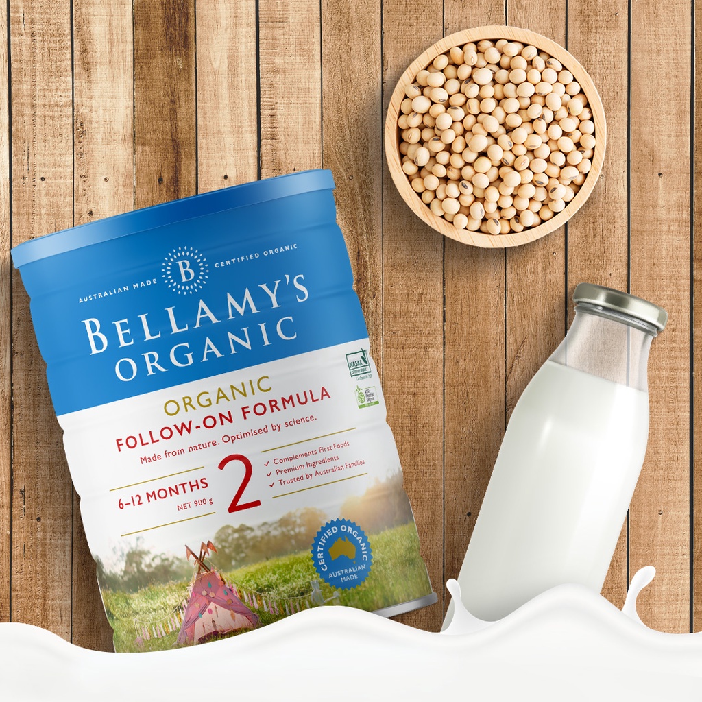 Sữa công thức Hữu cơ Bellamy's Organic Số 2 - 900g