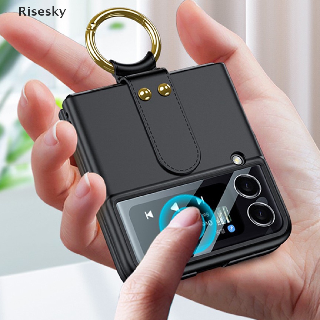 Ốp Điện Thoại Có Giá Đỡ Dạng Vòng Tròn Cho Samsung Galaxy Z Flip