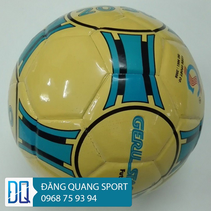 Qủa Bóng đá futsal  (quả bóng đá sân cỏ nhân tạo ) 2030 vàng dán - Tặng kèm kim bơm bóng và túi lưới đựng bóng