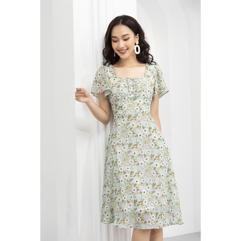 Váy Hoa Thiết Kế Nữ  LUPERI LFV3199 Voan Hàn Cao Cấp Thoáng Mát Cho Bạn Nữ Đi Chơi Đi Dạo Phố