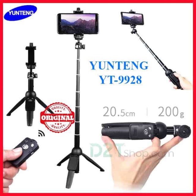 Gậy chụp hình selfie đa năng Tripod Yungteng 9928 | BigBuy360 - bigbuy360.vn
