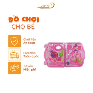 Đồ chơi bộ trang điểm màu hồng cho bé gái