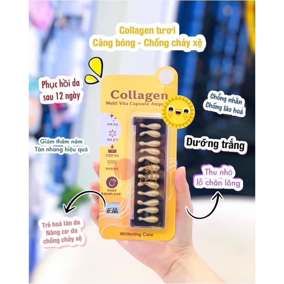 Tinh Chất Collagen Ammud Multi Vita Ampoule Collagen (12 viên x 400mg) TREEHOUSE SHOP