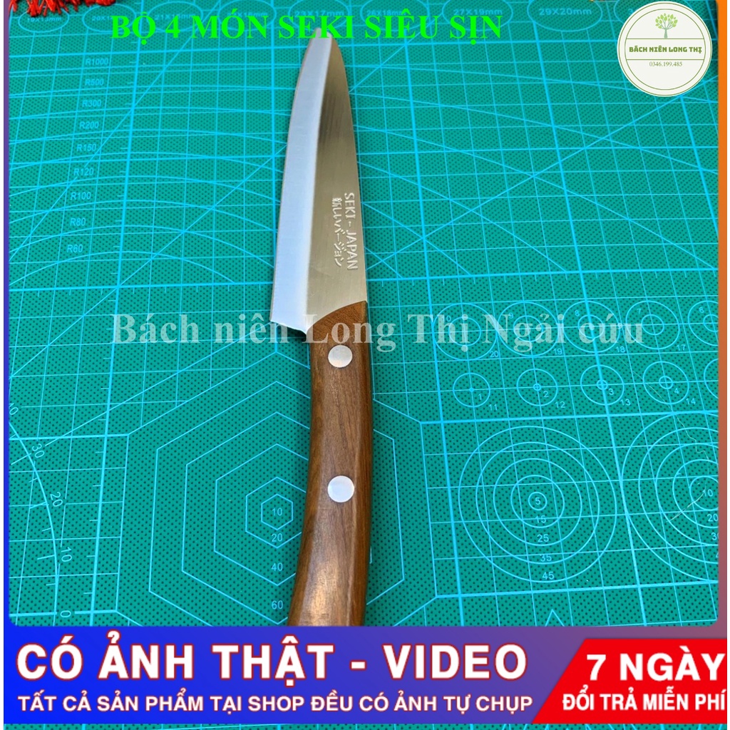 (FREE SHIP) Bộ dao Seki 4 món siêu dày, nặng hàng loại 1 bao chất toàn thị trường