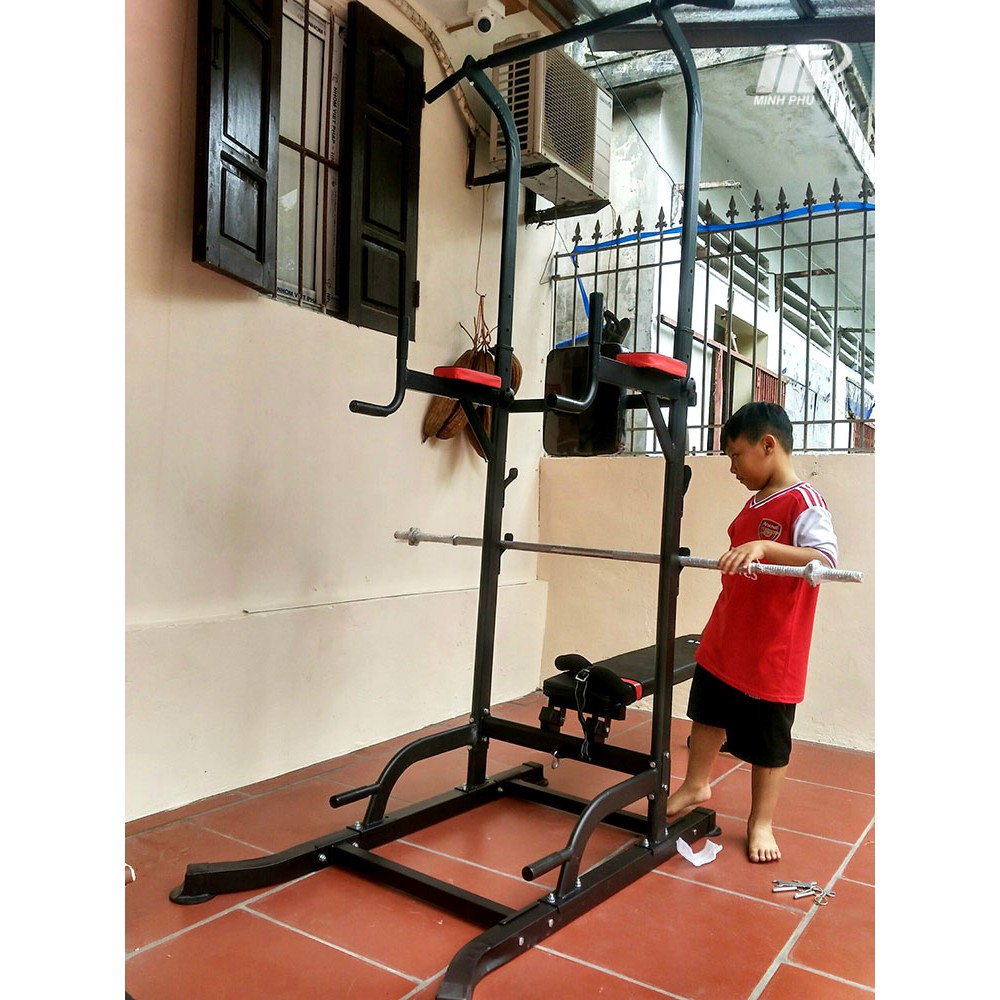 Ghế tạ đa năng T058 ⚡Dụng cụ tập GYM giá rẻ - đa năng - nhỏ gọn ⚡ Máy tập thể hình tại nhà giá tốt