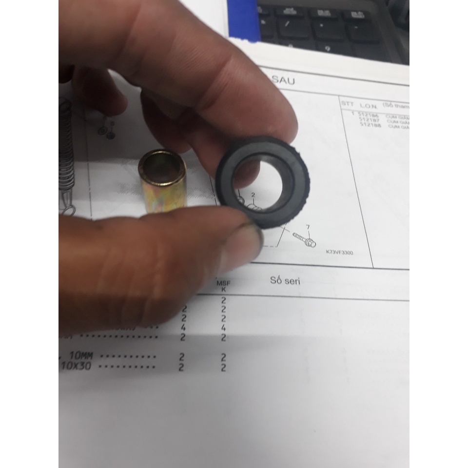 Khâu và cao su phuộc Trên : Funeo , Wave 1 , Ab, Vison ,sh..