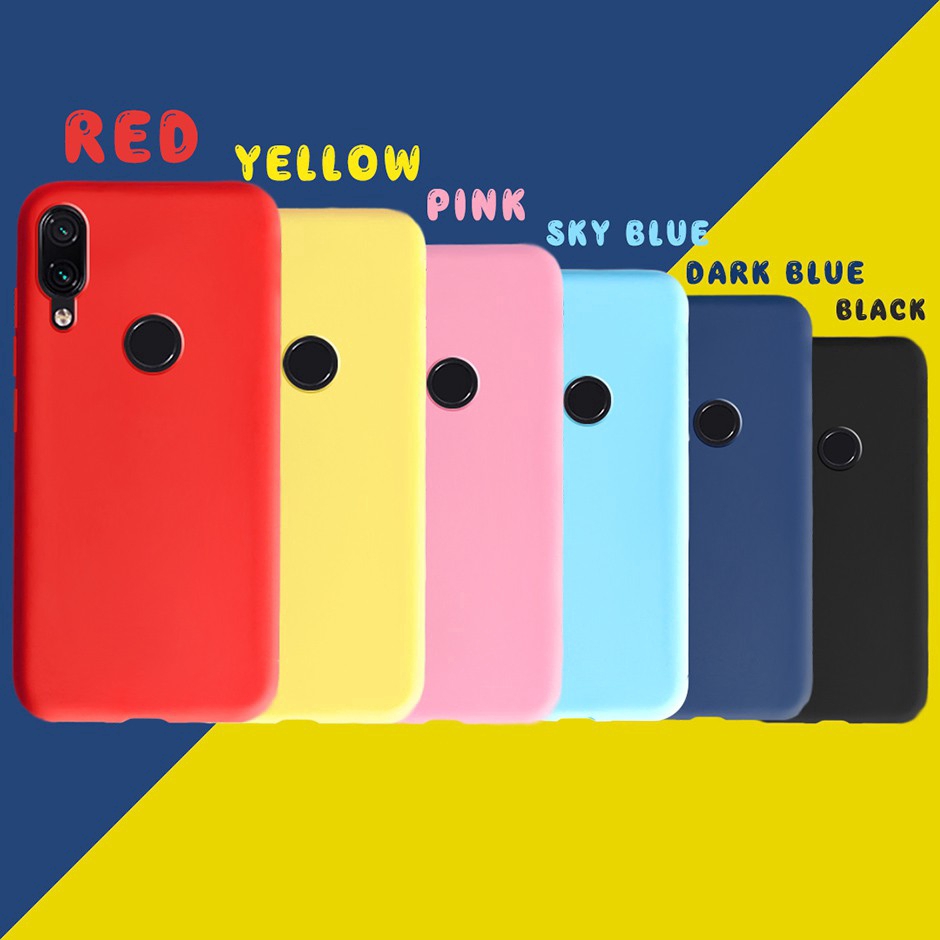 Ốp điện thoại silicon dẻo màu sắc ngọt ngào thời trang cho XIAOMI REDMI NOTE 7