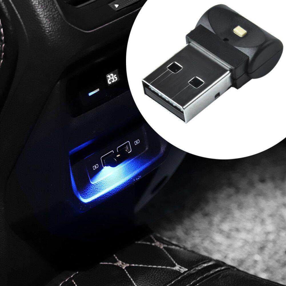 Bóng Đèn LED USB Không Dây Đổi Màu Trang Trí Nội Thất Xe Hơi
