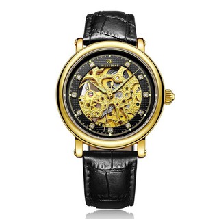 Đồng Hồ Nam Automatic (Cơ Tự Động) Dây Da Cao Cấp Kiểu Dáng Cổ Điển Lịch Lãm Sang Trọng