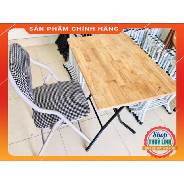 ⚡️Bộ bàn ghế chân cao 71cm ( mặt gỗ cao su 50x70cm)