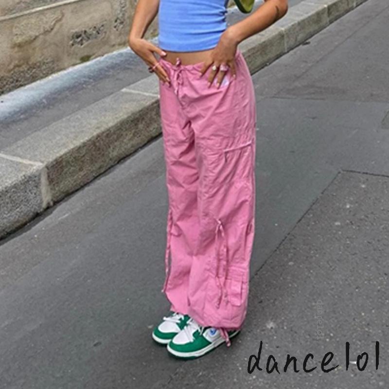 Quần Ống Rộng Dây Rút Khiêu Vũ1O1-Y2K