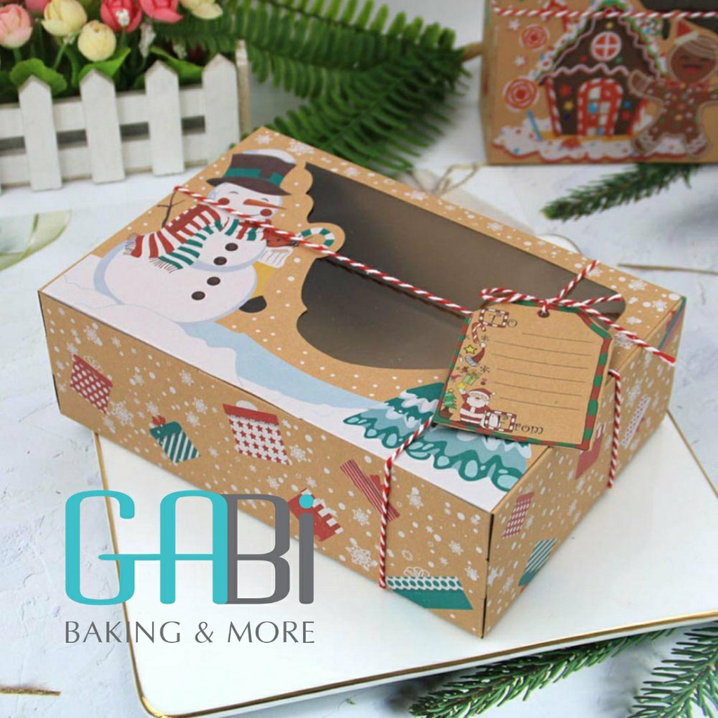 Hộp giấy kraft Noel 22*15*7cm