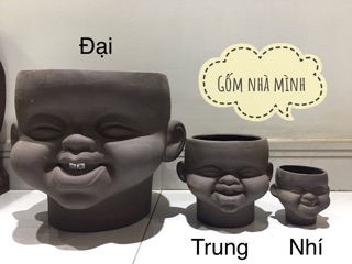 Chậu Tí sún đất nung nhí