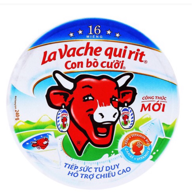 {Mẫu mới}Phô mai La vache Qui rit con bò cười 16 240g date 10/2021 hình cuối