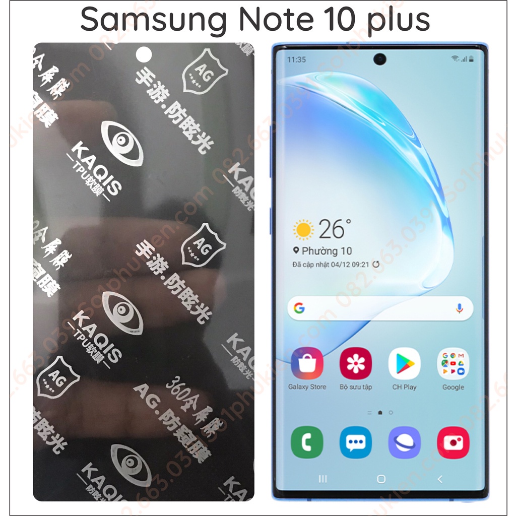 Dán PPF chống nhìn trộm Samsung note 10 / note 10 plus ( note 10+ )