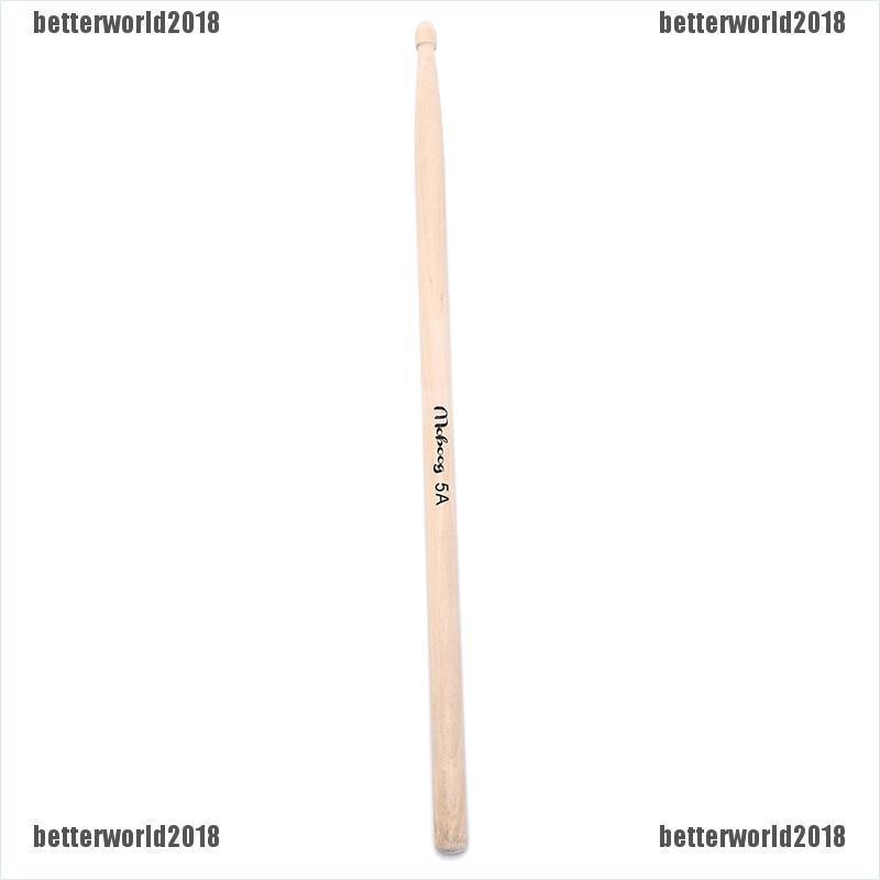 [Better] 1 pair 5a wood drumsticks stick for drum Lightweight drum sticks musical parts [World]