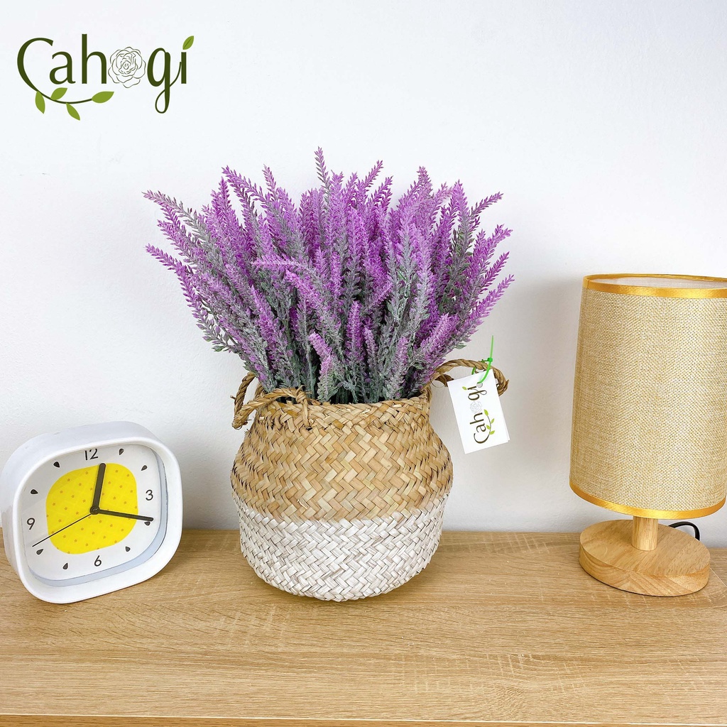 Hoa Giả - Cành Hoa Oải Hương Nhựa 35 CM