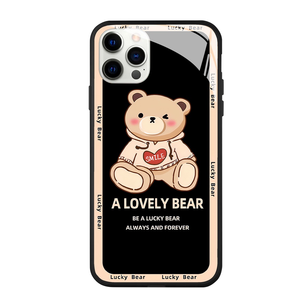 Ốp lưng iphone Gấu bear cho iphone 14 13 pro max mini 12 pro max mini 6 s plus 7 8 plus Xr X s max 11 pro max Se2020