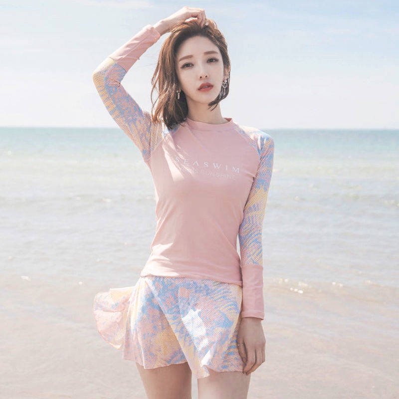 Bộ Đồ Bơi Hai Mảnh Tay Dài Chống Nắng Kiểu Dáng Thể Thao Dành Cho Học Sinh | BigBuy360 - bigbuy360.vn