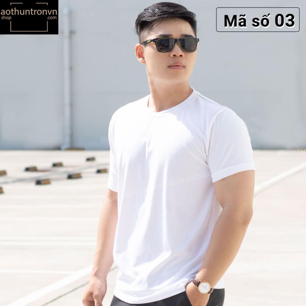 HOT SALE- Áo thun trơn cotton 4 chiều mặc mát ngắn tay cổ tròn RIN STORE màu trắng phom basic suông rộng - áo cực chất
