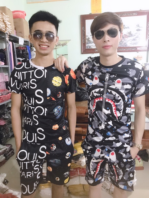 Bộ nam hè in 3D L.V hành tinh ( ảnh video thật) | BigBuy360 - bigbuy360.vn