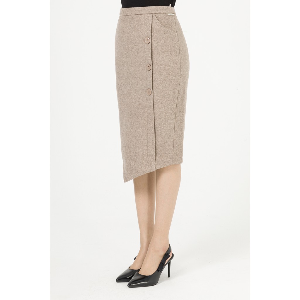 Chân váy dạ GBT010 LAMER L62F19T008 (Ghi/Nâu) | BigBuy360 - bigbuy360.vn