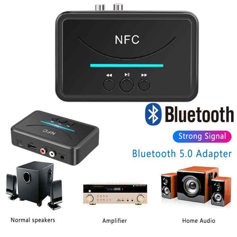Thiết bị nhận Bluetooth, NFC cho loa và Amply BT200 - Hộp Bluetooth âm thanh không dây BT200 NFC V5.0 - có cổng USB