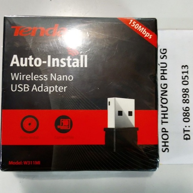Thiết bị thu Wifi Tenda W311MI - 150Mbps Wireless Nano USB Adapter