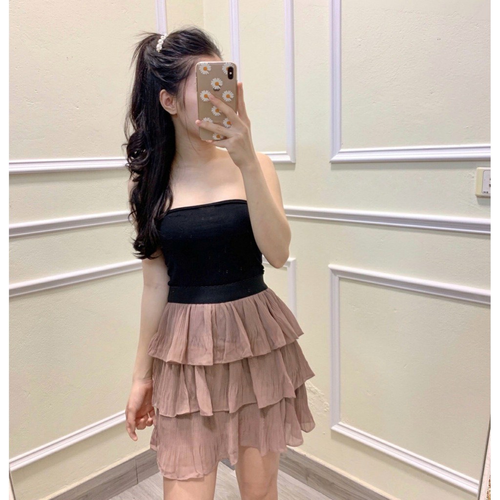 Chân Váy 3 tầng nữ ngắn cao cấp [XEM CLIP Ạ] | BigBuy360 - bigbuy360.vn