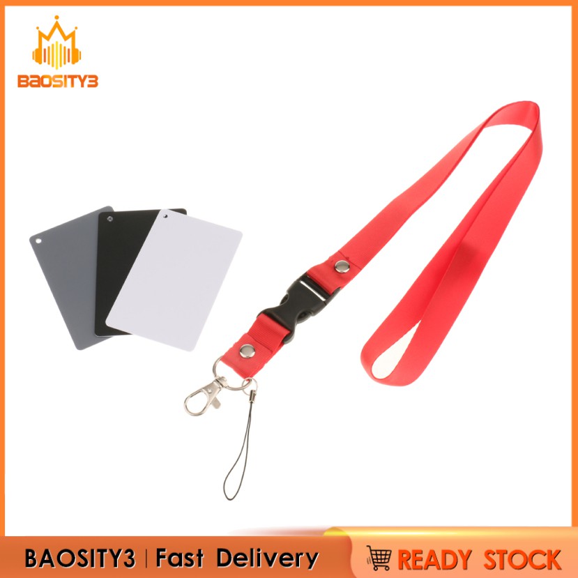 3 Thẻ cân bằng màu xám/ trắng/ đen 18% tiện lợi