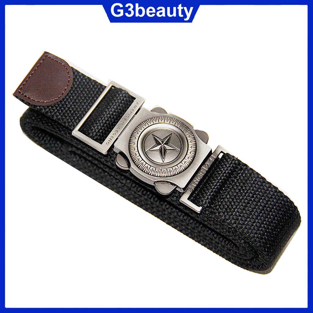 Thắt lưng nam vải dù mặt sao tròn phong cách lính