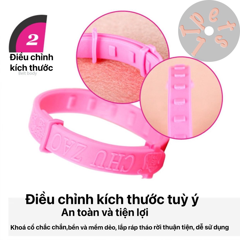 Vòng cổ chống ve rận bọ chét cho chó mèo