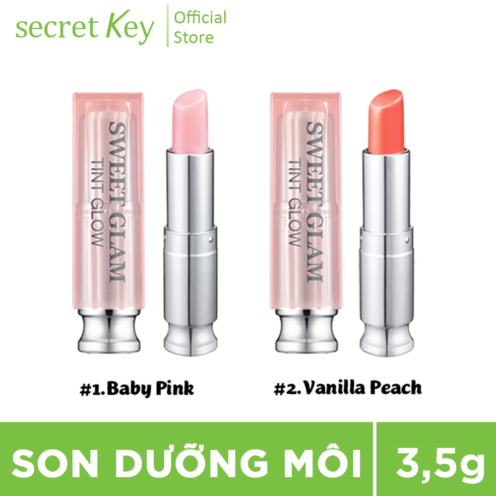 Son dưỡng môi có màu Secretkey Sweet Glam Tint Glow (3,5g)