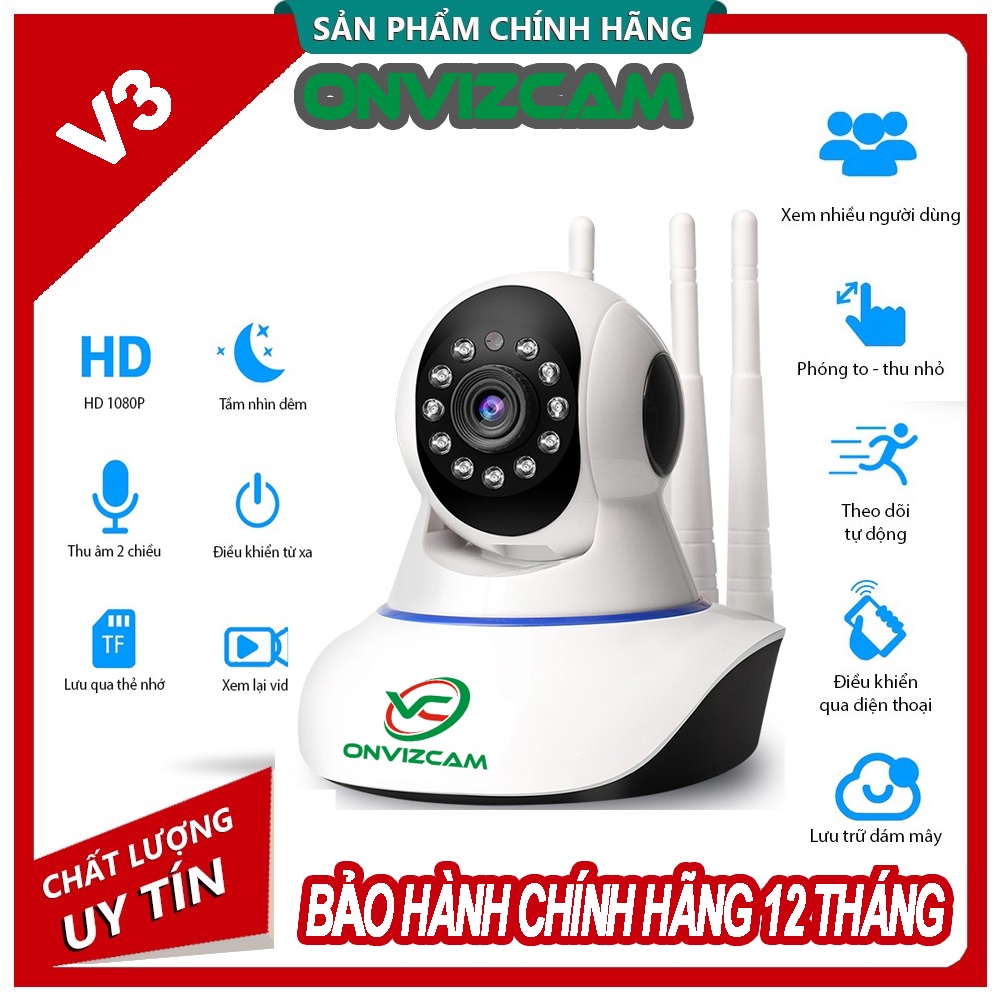 [CHỈ 1 NGÀY] Camera thông minh ONVIZCAM V3 chính hãng app CARECAMPRO nâng cấp từ CAMERA YOOSEE 2 RÂU RẺ NHẤT VIỆT NAM