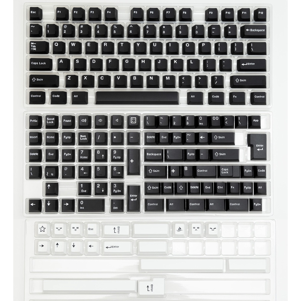 173 Phím WOB Keycaps Cherry Profile ABS Double Shot Bàn phím cơ Keycap Set