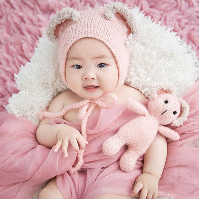 Set 2 Mũ Beanie Kèm Gấu Koala Nhồi Bông Đáng Yêu Cho Bé