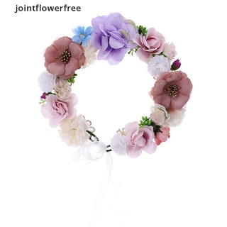 JSS Flower Headbands Floral Garland Wreath Tiaras Wedding Crown Hair Accessories JSS